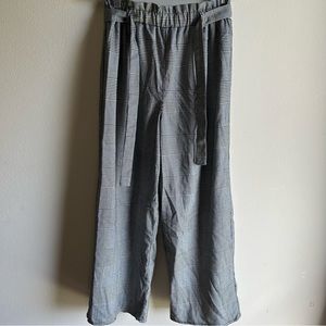 houndstooth paper bag pants